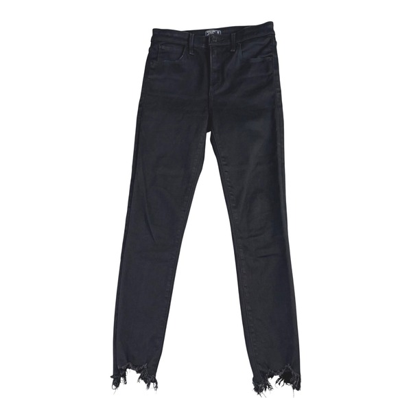 Abercrombie & Fitch Denim - Abercrombie & Fitch 26 2S Black Simone High Rise Ankle Raw Hem Skinny Jeans